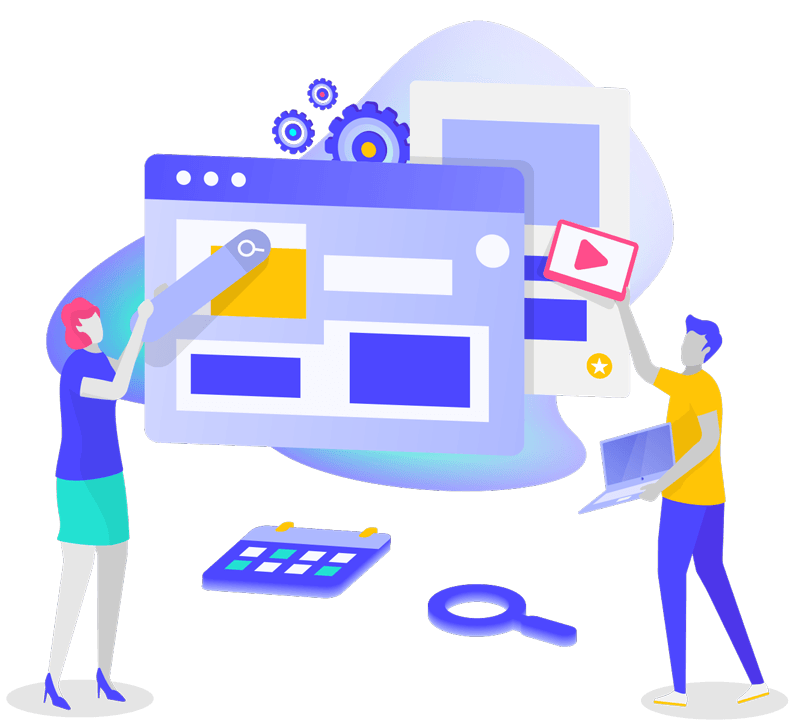 Responsive display advertising illustration