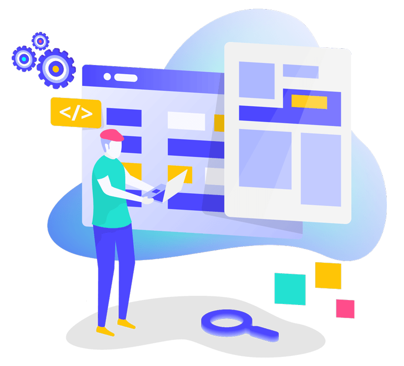 Web design illustration